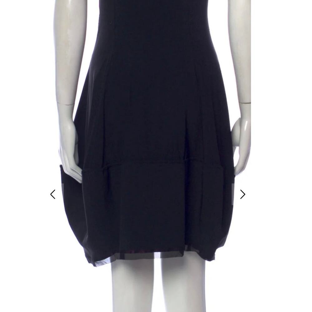 Marithe + Francois Girbaud Vintage Black Cravatatakiller Mini Dress Women’s  4 - Picture 6 of 9